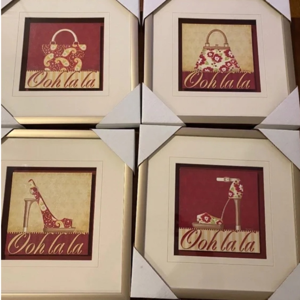 Set of 4 Framed Pictures - NEW!!